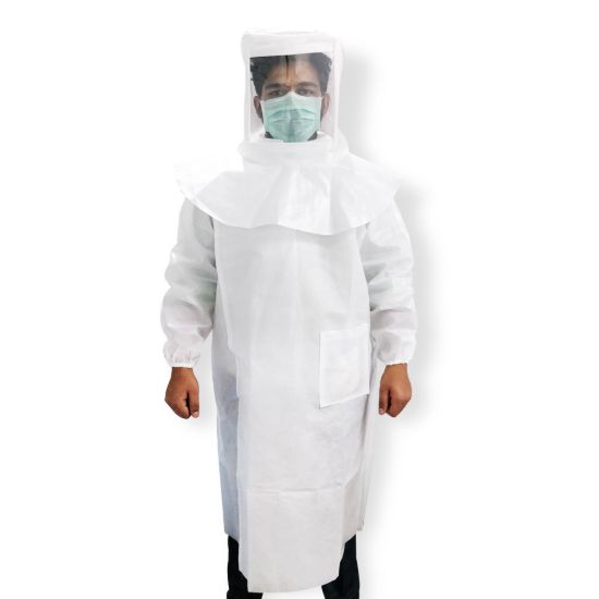 Picture of Disposable Gown Mask Head Cap Shoe Cover